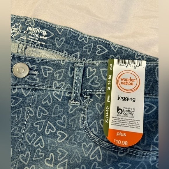 Wonder Nation Girls Plus Jeggings - Picture 2 of 3